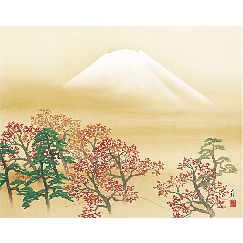 横山大観『日本心神』額 : アートの友社 横山大観『日本心神』額