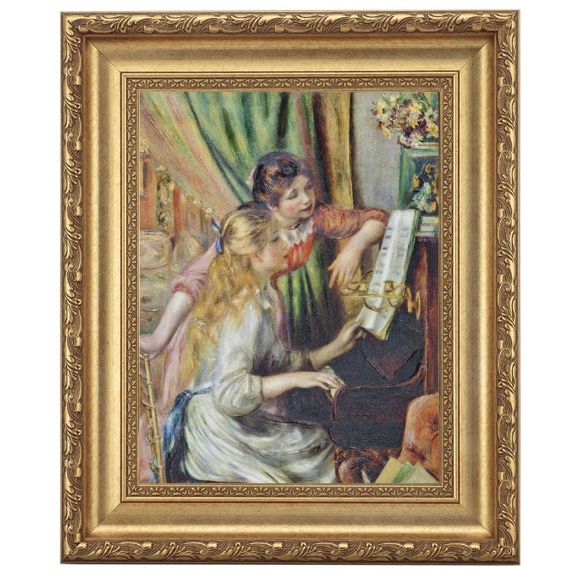 ルノワール 「ピアノに寄る少女たち」 4号 立体複製名画 【5％ポイント