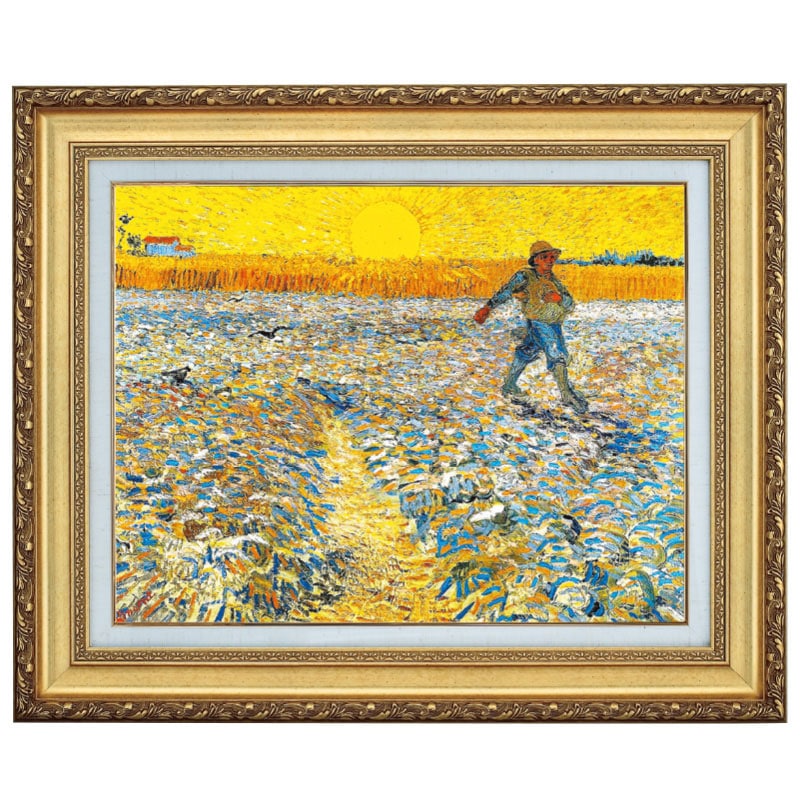 ゴッホ 「種まく人」 10号 西洋絵画 立体複製名画 【5％ポイント還元中