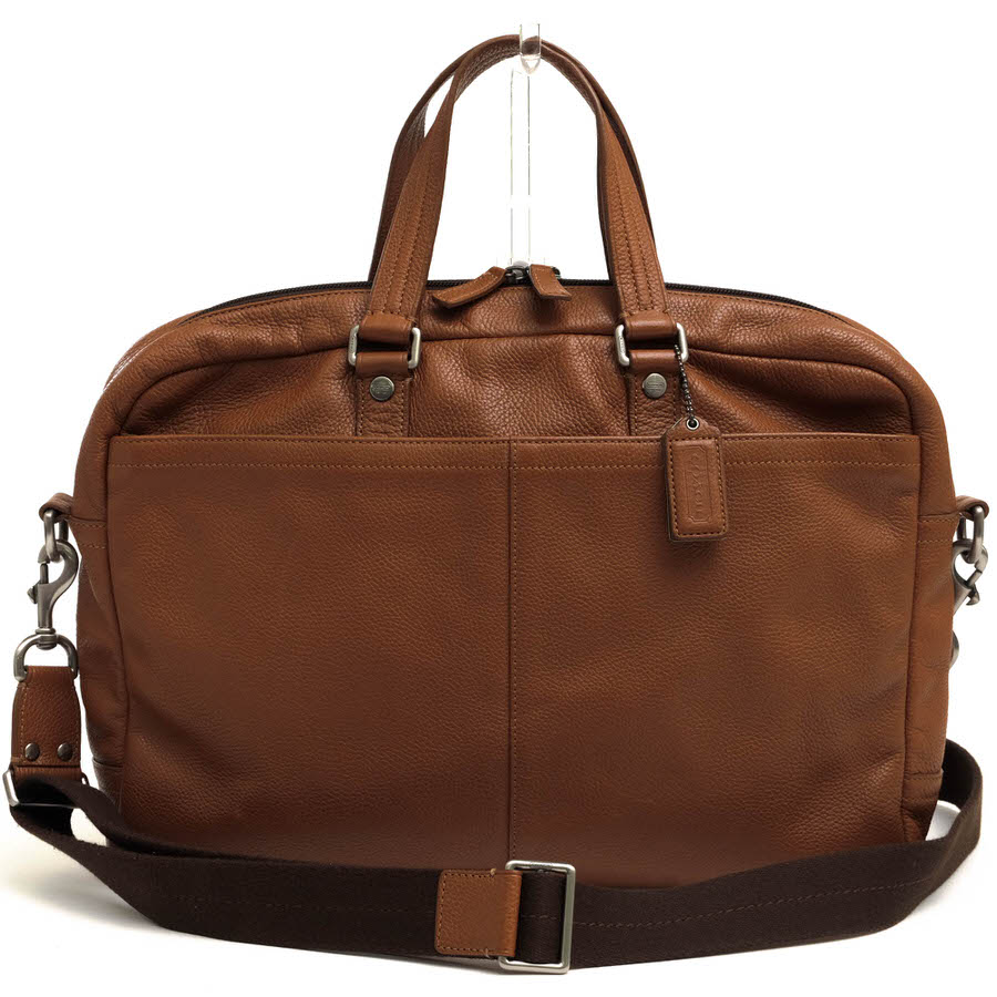 COACH F70354 Camden Pebbled Zip Top Brief カムデン ペブルド ジップ