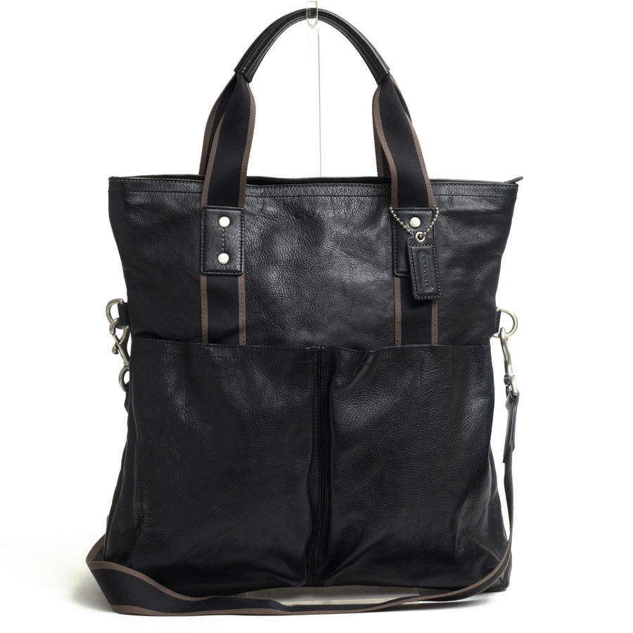 COACH F70558 Heritage Web Leather Foldover Tote ヘリテージ ウェブ