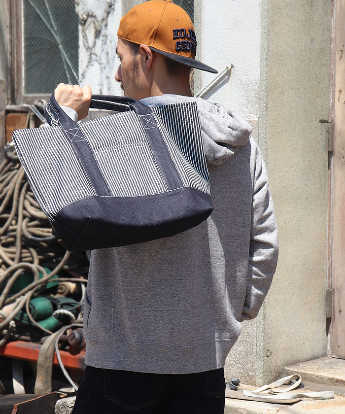 21oz Hickory Combo Tote Bag L Size / 21oz ヒッコリーコンボトート