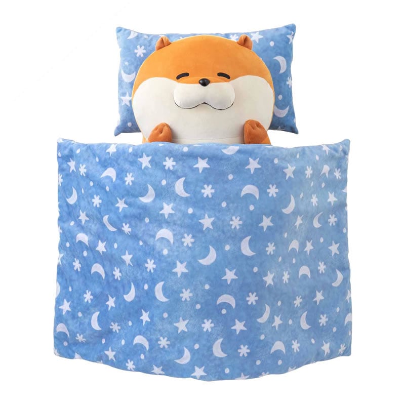 同梱不可】可愛い嘘のカワウソ 大きな添い寝ぬいぐるみ(おふとんと