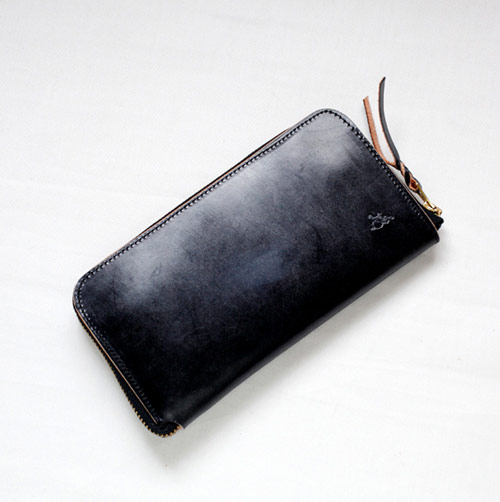 革蛸謹製 ラウンドジップウォレットTYPE-U- 蛸墨 | 革蛸謹製ロング