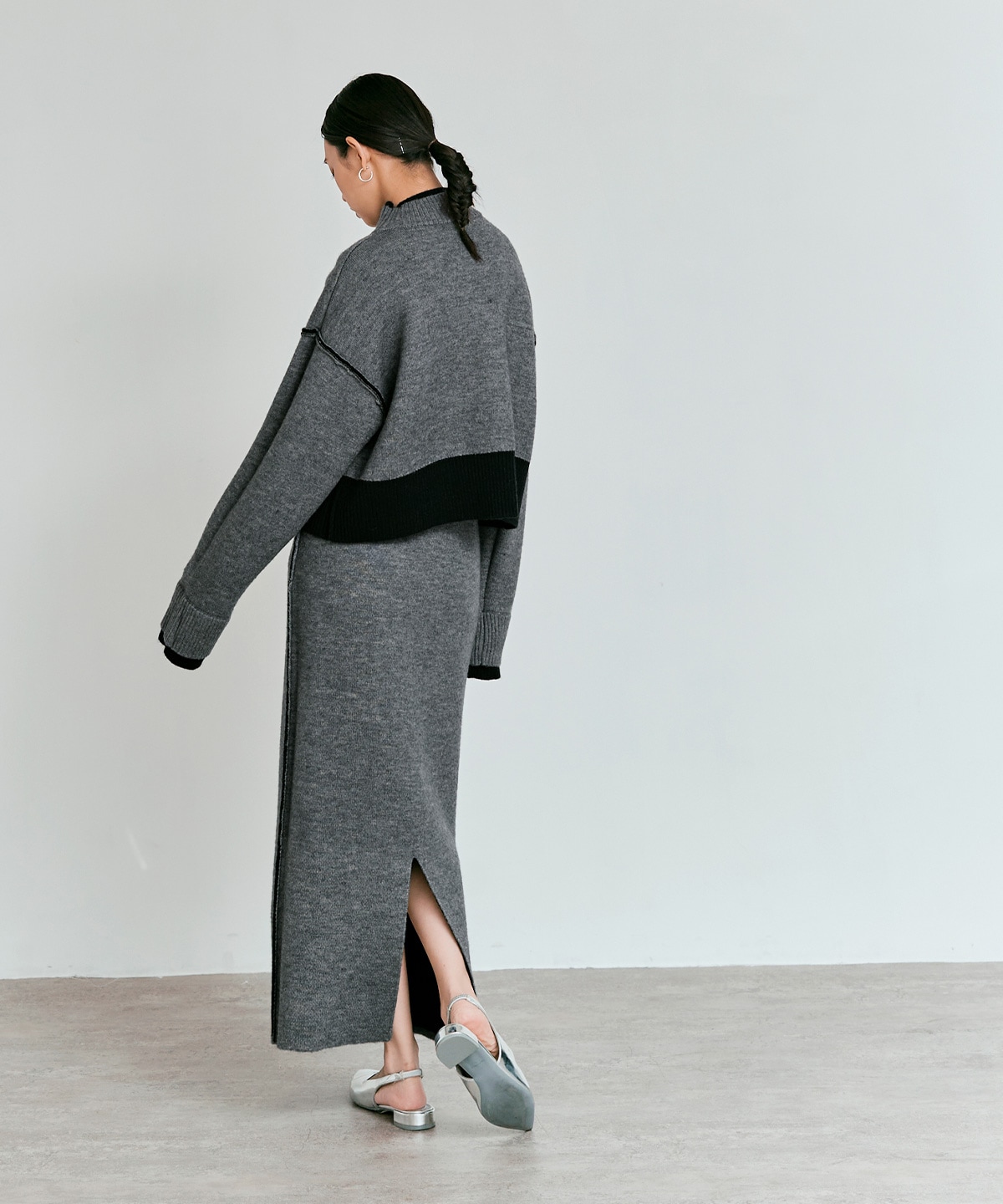 Limited Price】【SET】リバーシブルバイカラーニットセットアップ 全3