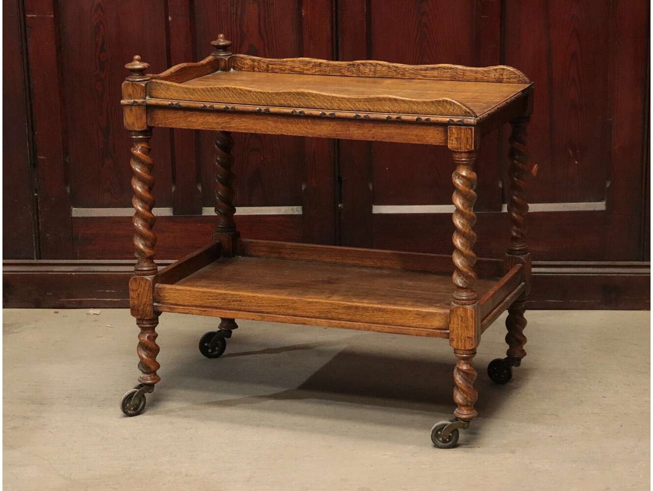 イギリス アンティーク 家具 ティー トローリー 1930年頃 614A