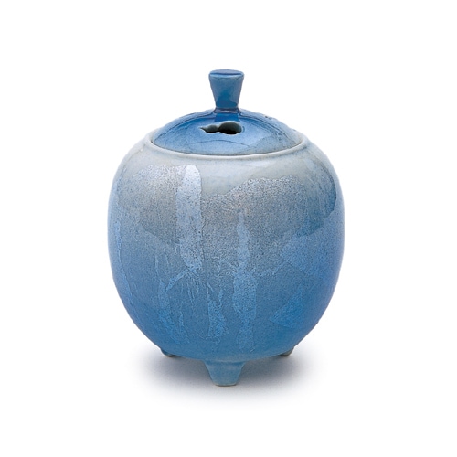 九谷焼 香炉 覚山 獅子摘 青手 鳳凰 獅子 香道具 茶道具 仏具 九谷焼