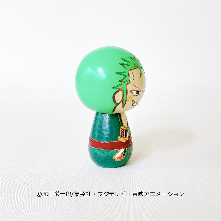 ワンピースこけし [ゾロ] by 卯三郎こけし | 日本のキャラクターこけし