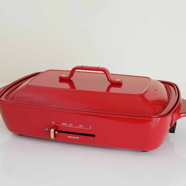 BRUNO】 グランデ ホットプレート レッド｜キッチン用品,キッチン家電