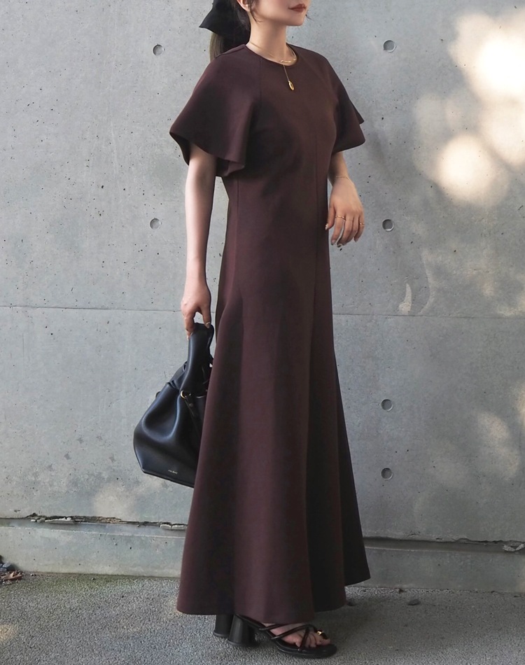 flare sleeve long dress | DRESS | LAULEN（ローレン）