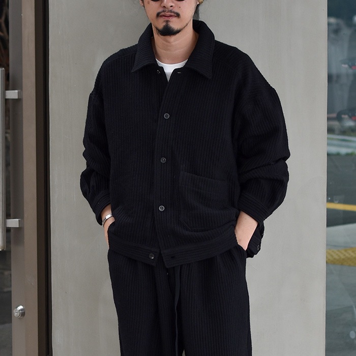 anc-ct122) / ANCELLM (アンセルム) / WOOL CORDUROY WORK SHIRT