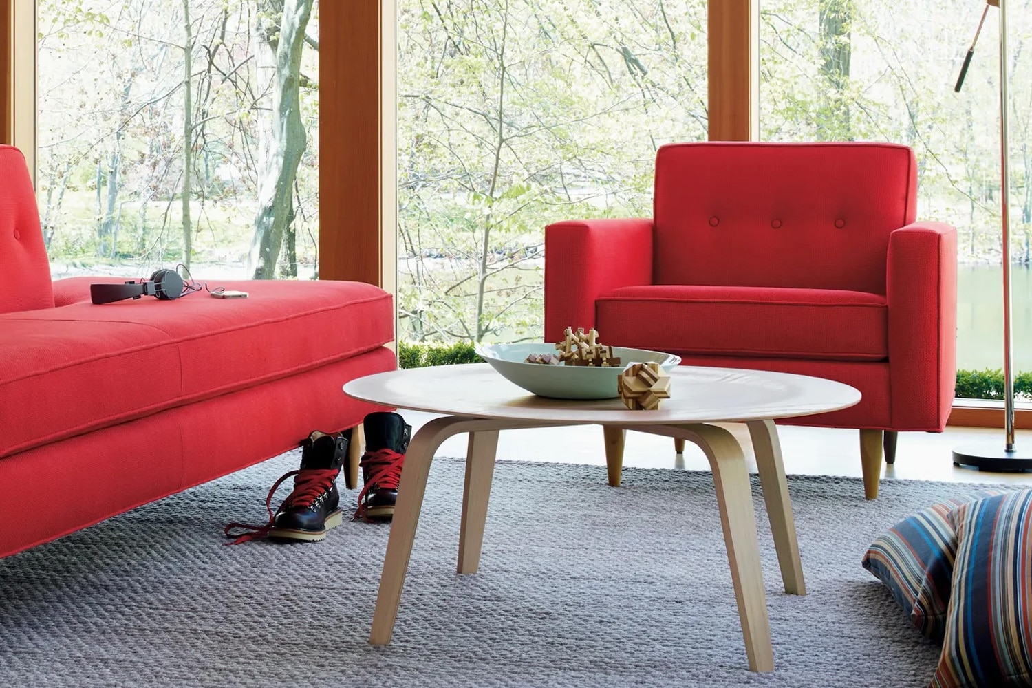 イームズ プライウッド コーヒーテーブル ウッドベースの通販 | 家具