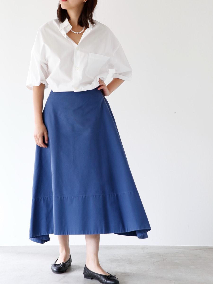 MI-MOLLET FLARE BACK SATIN SK | SKIRT | MADISONBLUE