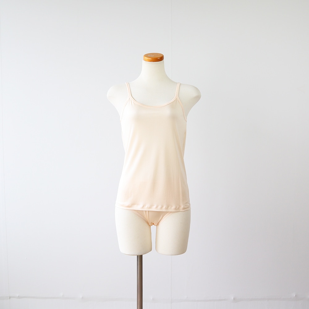 シルク100％キャミソール シルク下着,シルク肌着 -Silk Shop MALYNE-