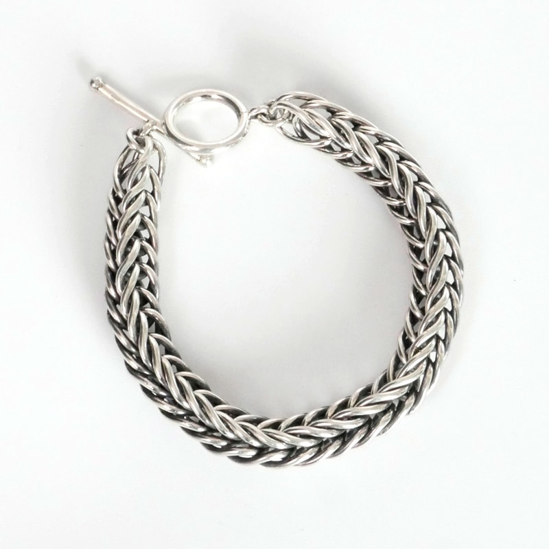 ◇size スティーブアルビソ ダブルマネーチェーンL ブレスレット 8mm幅