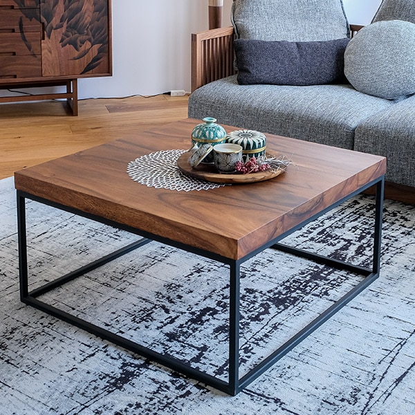 センターテーブル ZADA(ザダ) ローテーブル モンキーポッド無垢材