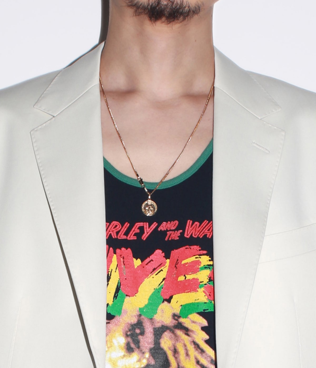 COIN NECKLACE (TYPE-2) -SILVER 925 / K18GP-【GOLD】｜WACKO MARIA