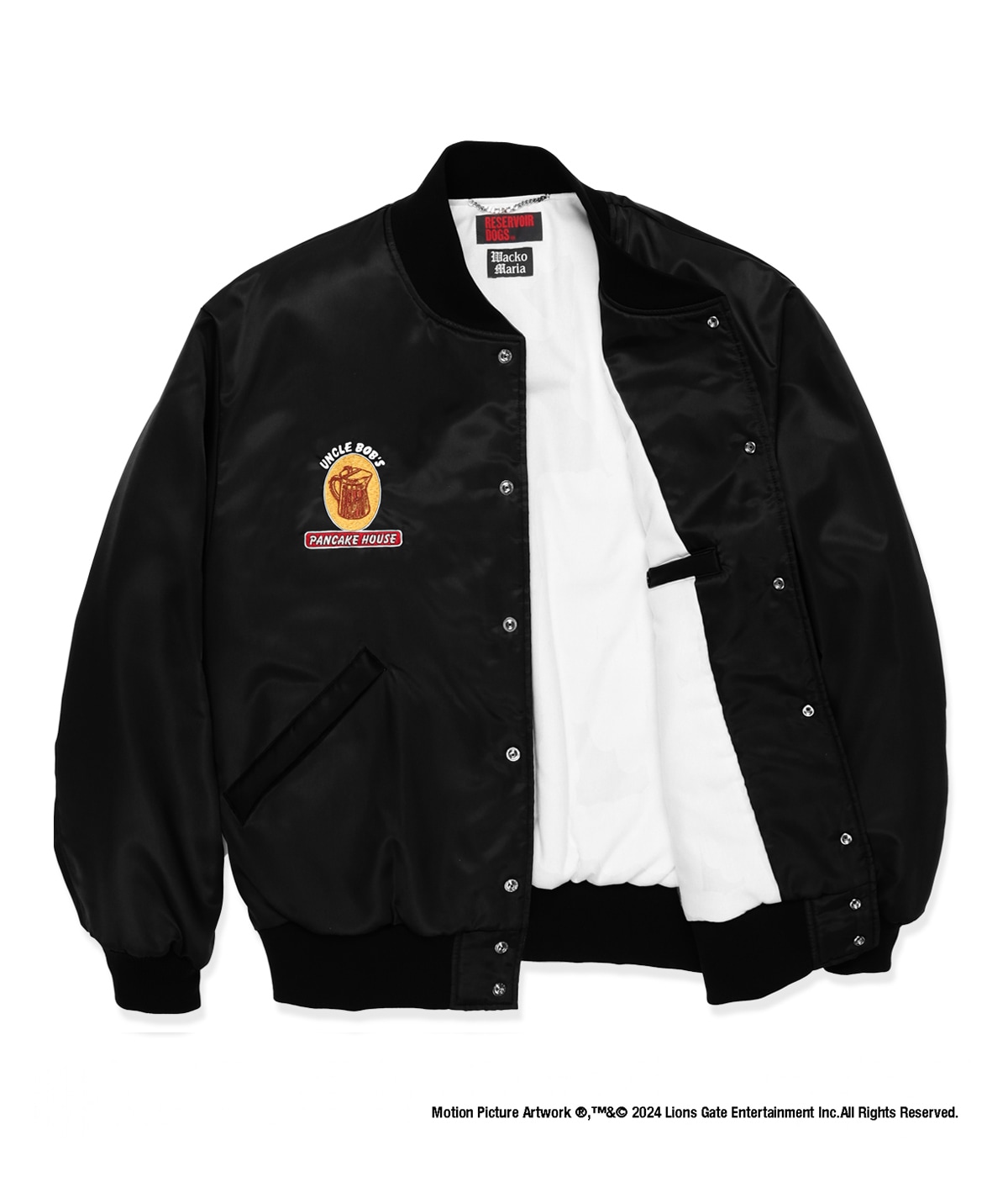 RESERVOIR DOGS / NYLON VARSITY JACKET【BLACK】｜WACKO MARIA