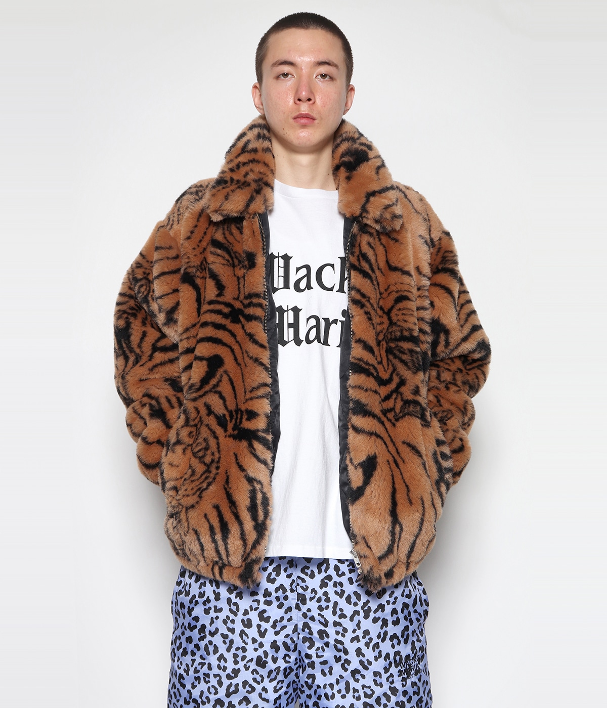 LEOPARD DOWN PANTS -NANGA-【PURPLE】｜WACKO MARIA｜MELTING POT