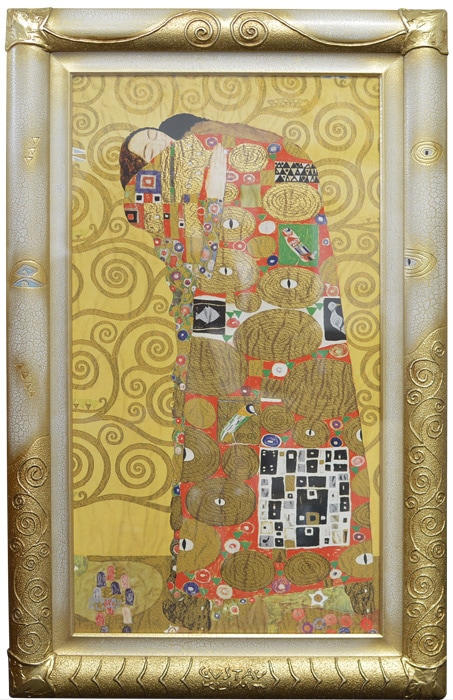 クリムト 『抱擁』 ハンドメイドフレーム 大額 - 額縁専門店ないとう