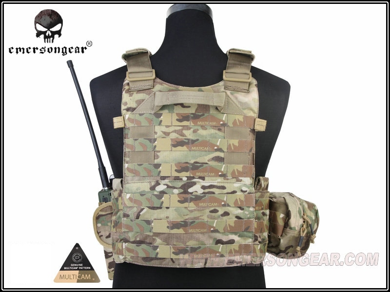 EMERSON LBT6094Aスタイル プレートキャリア 3ポーチ付 マルチカム