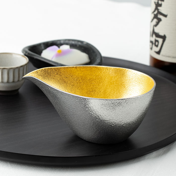 片口 - 大 - 金箔｜錫製雑貨・酒器の通販は能作オンラインショップ【公式】