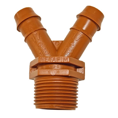 Y型スタートコネクター17×3/4”オスネジ：32500-004600 (ご注文最低