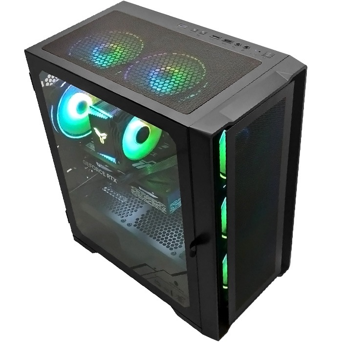 ゲーミングPC デスクトップパソコン ブラック メッシュ GeForce