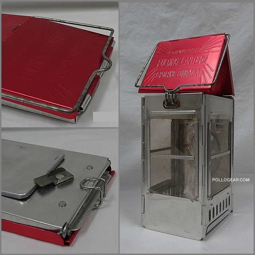 キャンドルランタン フォールディング屋根型 80's ビンテージ<BR>東京TOP<BR>キャンドルランタン<BR>屋根型ランタン