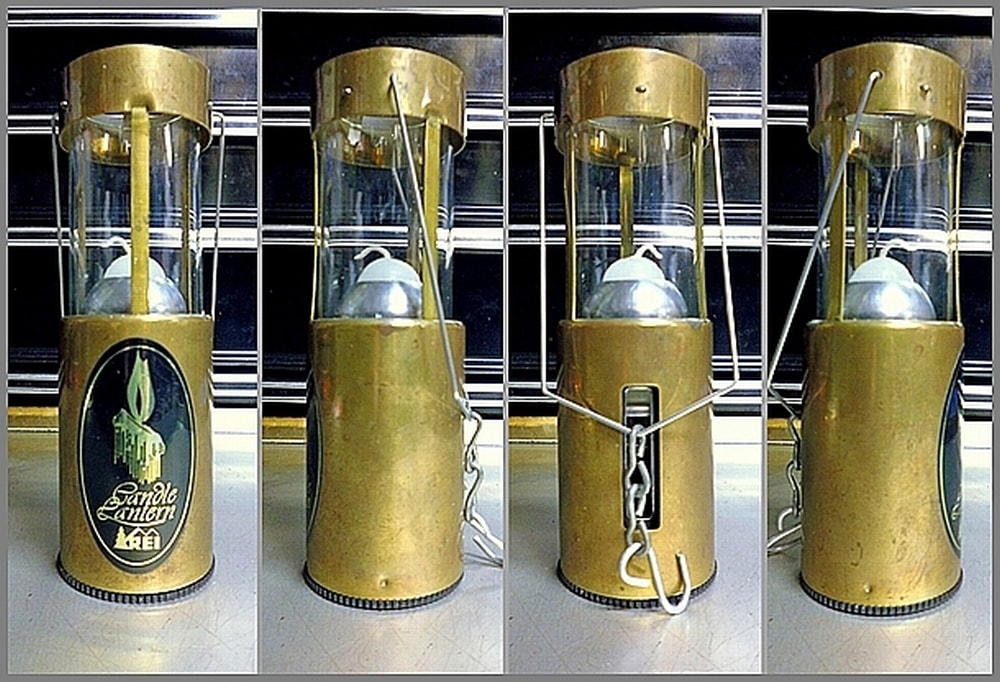 未使用 レア初期型 REI 真鍮製 キャンドルランタン 80's ビンテージ<BR> UCO×REI ブラス <BR>キャンドルランタン<BR> USA