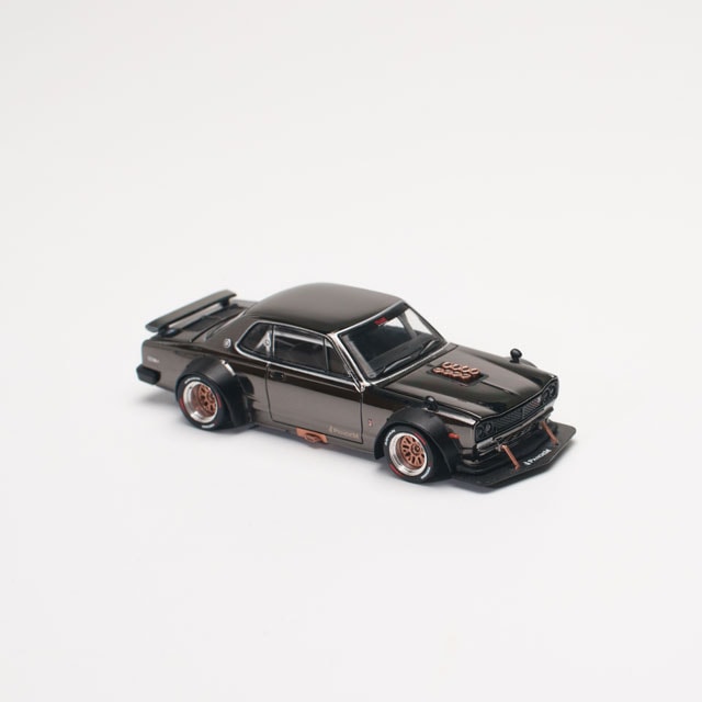 1/64 SKYLINE GT-R V8 DRIFT (HAKOSUKA) DARK CHROME | Nissan | POP