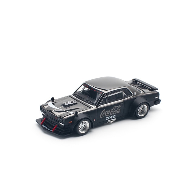 1/64 SKYLINE GT-R V8 DRIFT (HAKOSUKA) COCA COLA CHROME BLACK