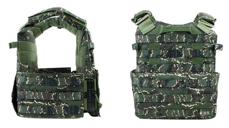 官品) 台湾陸軍実物CV-105防弾チョッキ (プレートキャリア 中華民国