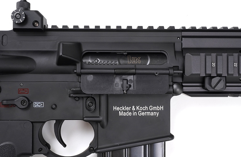 新品未使用、難ありHOGUEタイプBK HK416 スタンダード電動ガン E&C 118E-1 H&K HK416A8 14インチ 電子トリガー搭載 電動ガン