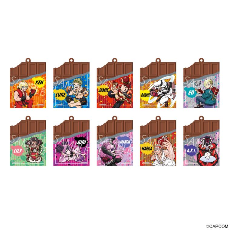 ストリートファイター6』POPUPSHOP チョコレート型ラバーストラップ