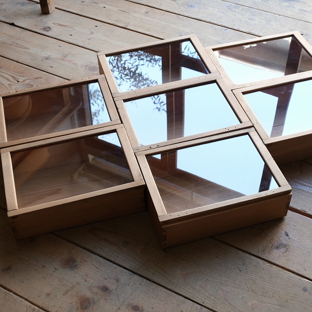 木箱型 ショーケース｜古家具,ガラスケース・ショーケース｜古家具