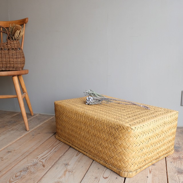 竹行李 （幅65cm）｜古雑貨,籠 バスケット｜古家具・アンティーク