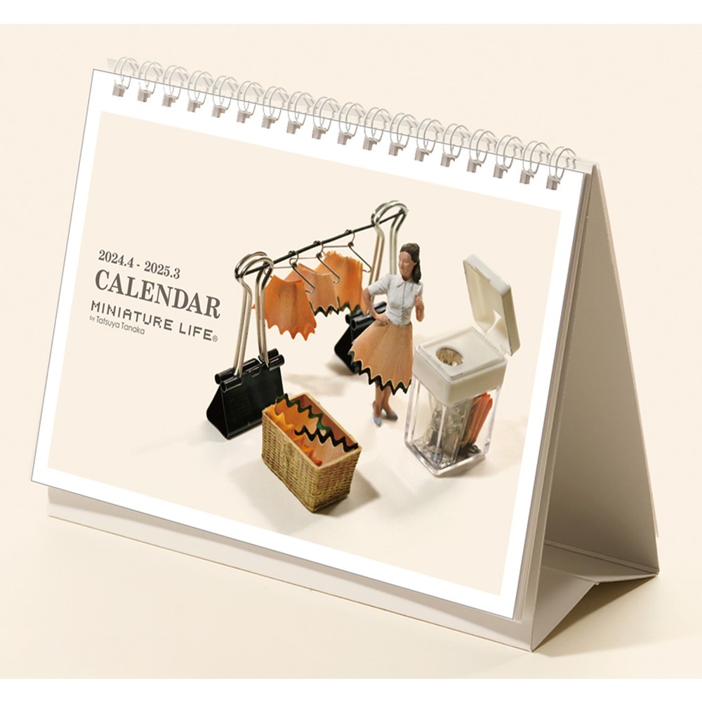 卓上カレンダー MINIATURE LIFE CALENDAR（2024.4-2025.3