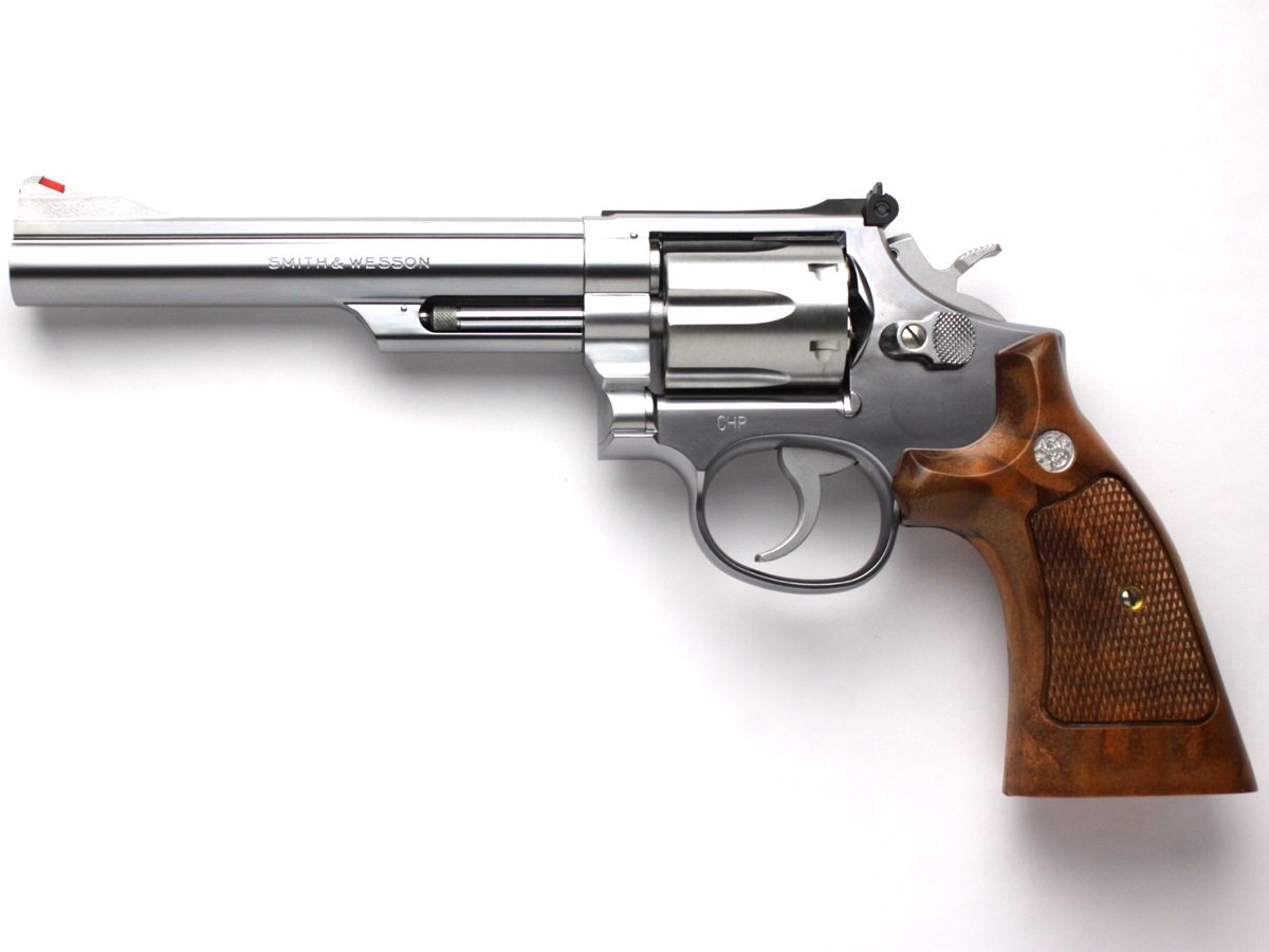 タナカ ガスリボルバー メッキ 6インチ 箱、付属品なし タナカ ガス