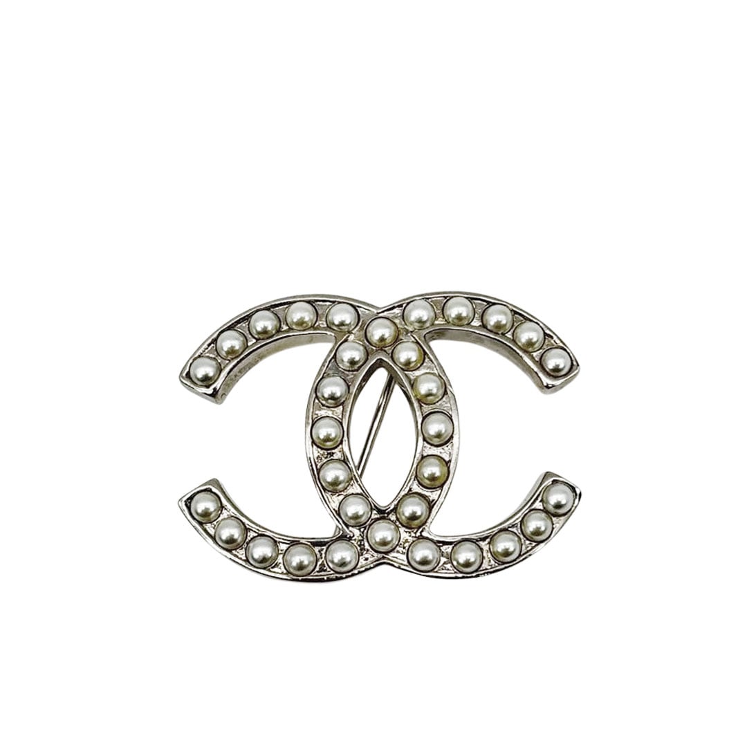 CHANEL シャネル リング 指輪 ココマーク プラスチック パールホワイト