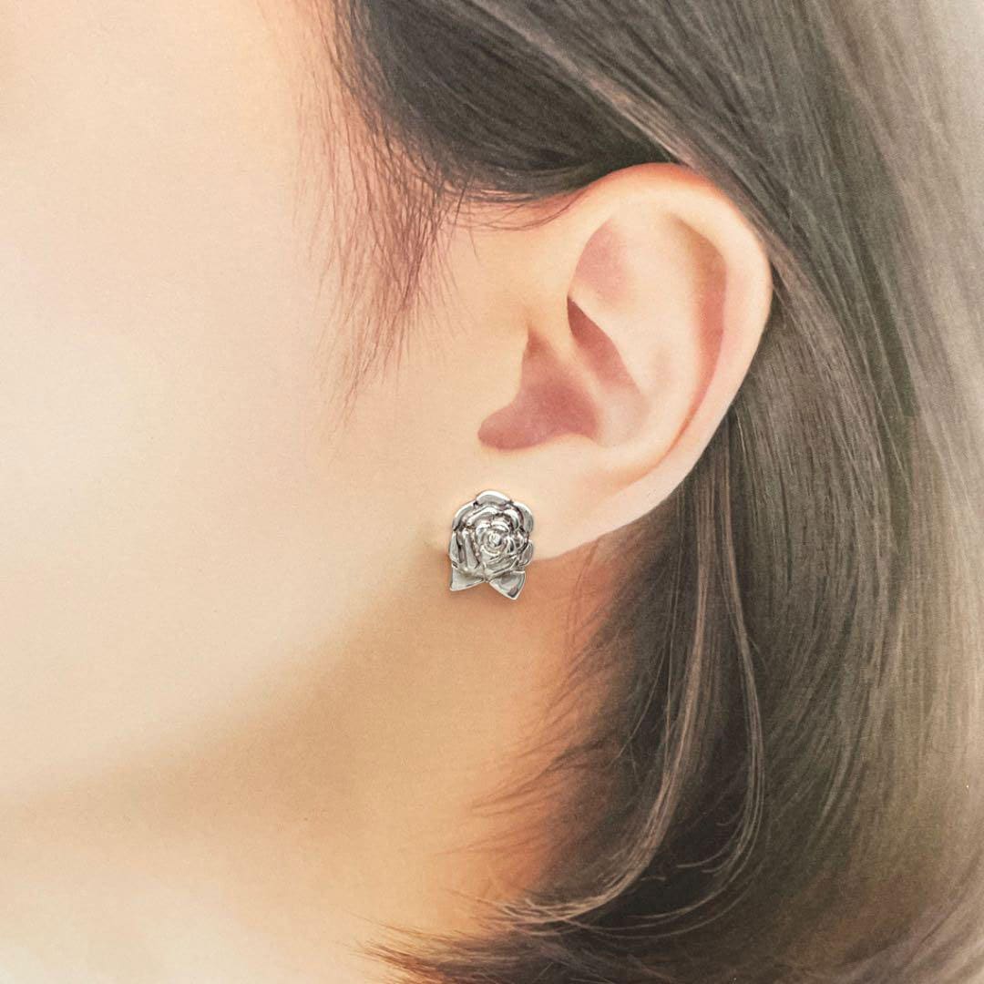 CHANEL シャネル ピアス カメリア 925 シルバー ヴィンテージ