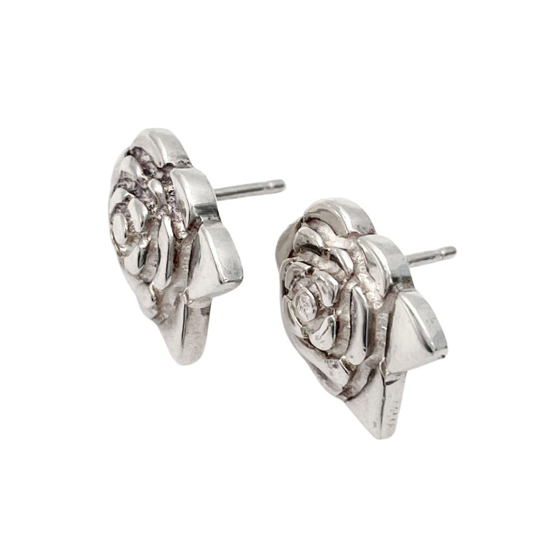 CHANEL シャネル ピアス カメリア 925 シルバー ヴィンテージ