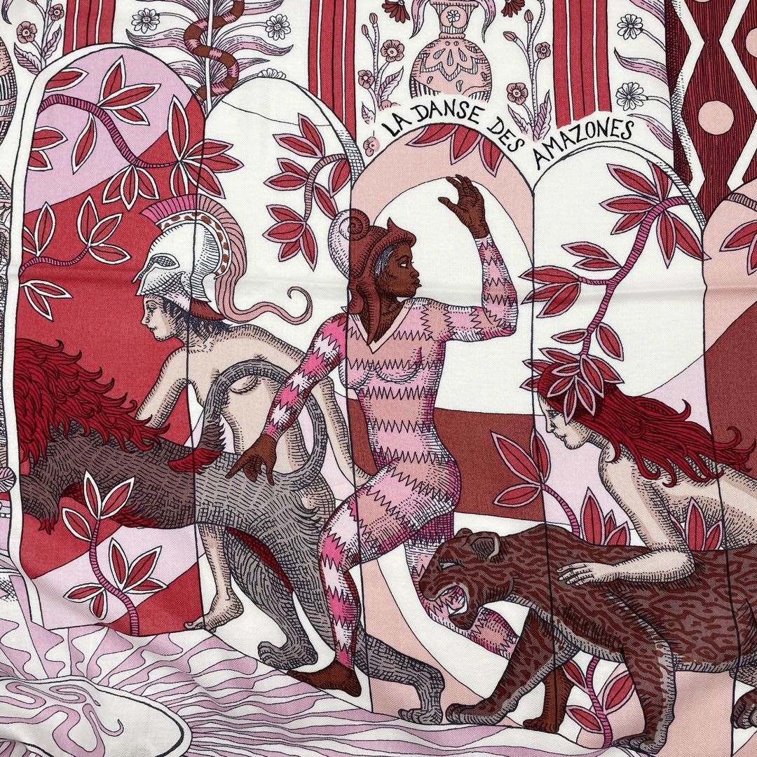 HERMES エルメス ショール カレジェアン140 『La Danse des Amazones