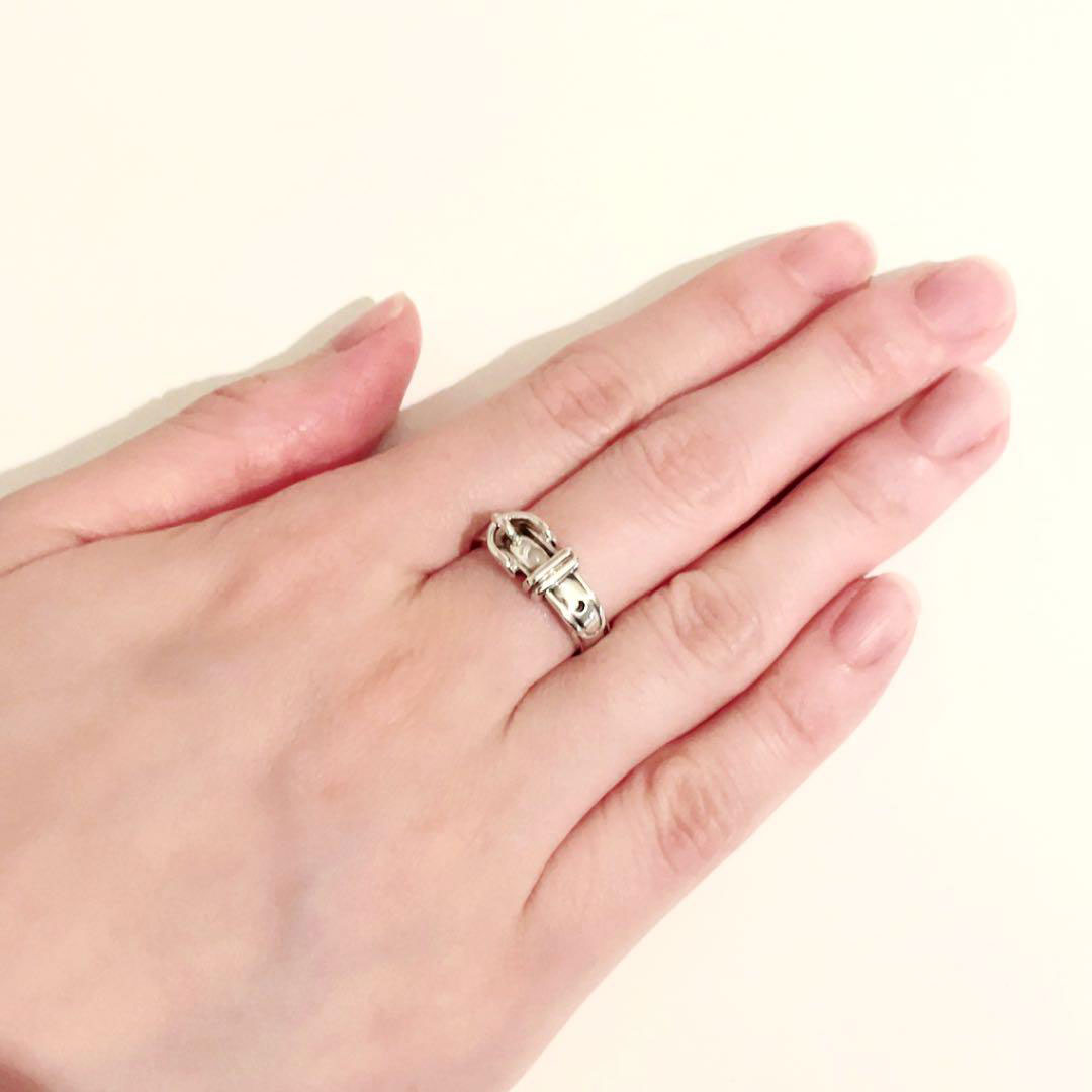 HERMES エルメス リング 指輪 サンチュール ベルト SV925 約13.5号