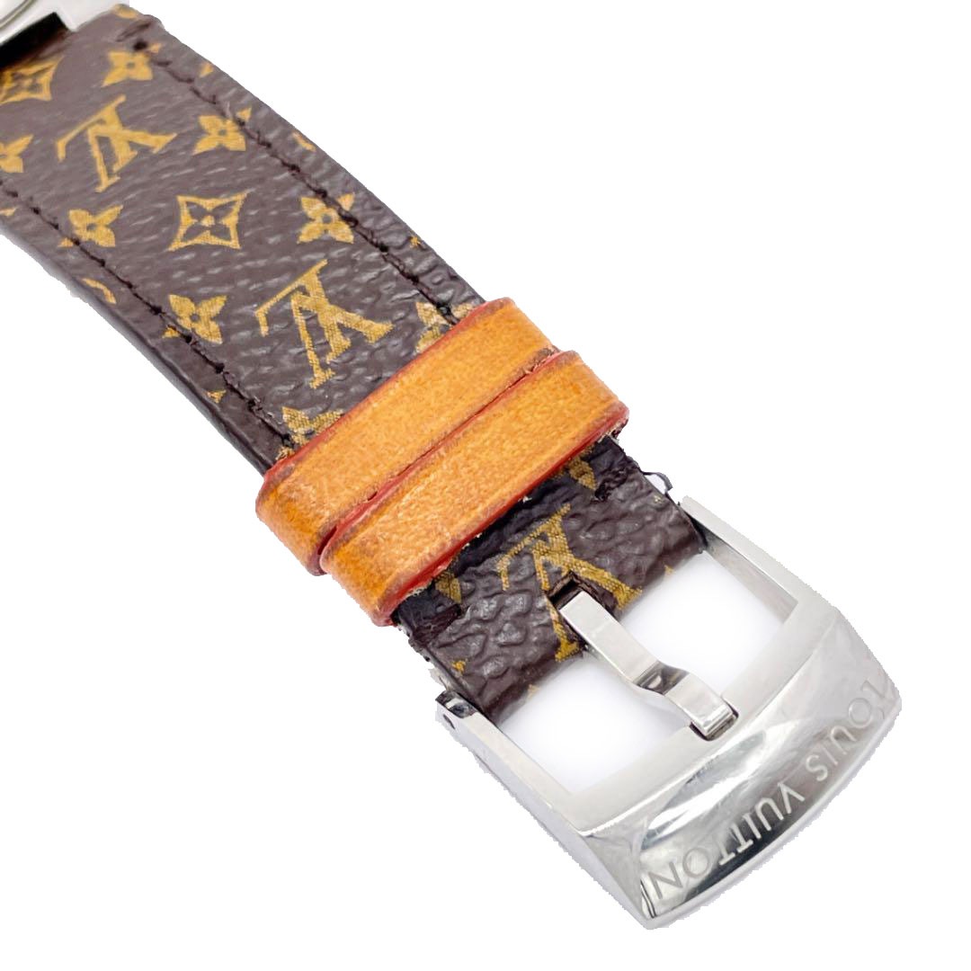 ルイ・ヴィトン LOUIS VUITTON タンブール Q1111 ブラウン SS/革ベルト