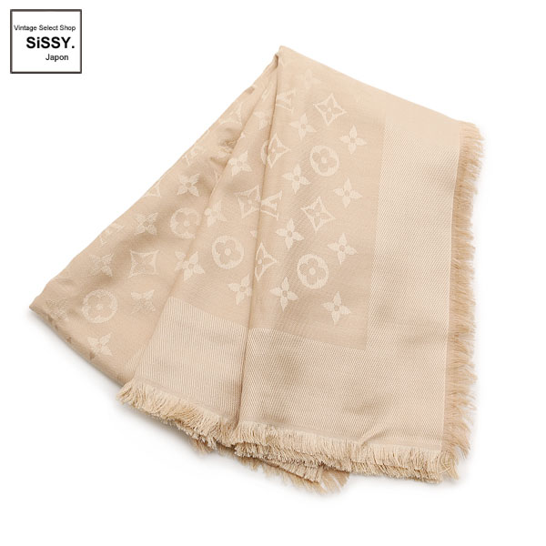 □ルイ・ヴィトン□ ショール モノグラム 大判ストール シルク ウール