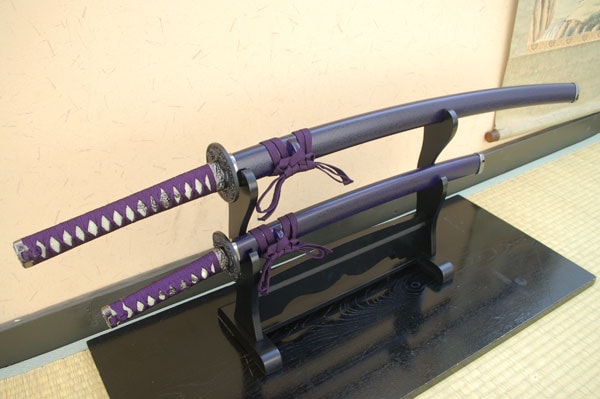 紫石目 大刀 小刀セット 模造刀｜【公式】模造刀・居合刀の専門店「忍屋」