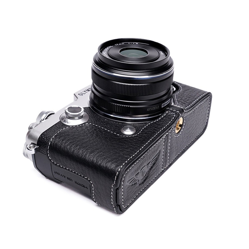 TP Original OLYMPUS PEN-F用 ボディーハーフケース ブラック