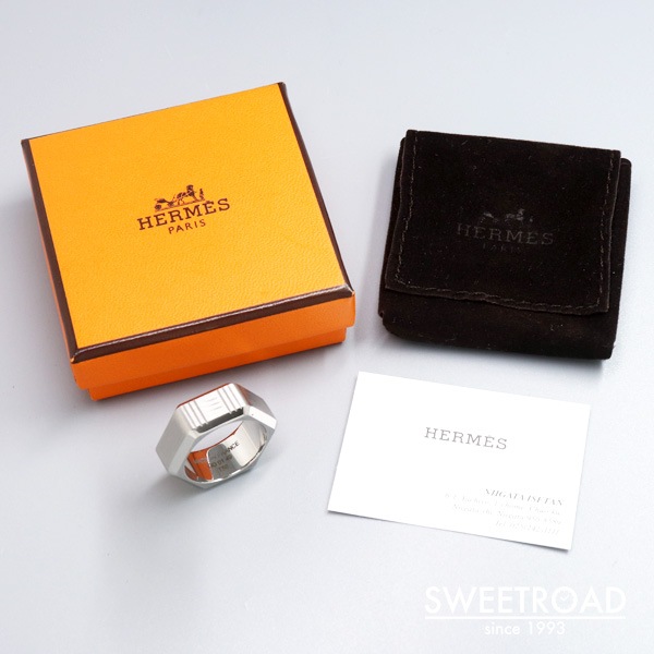 HERMES エルメス ツールボックスリング 17号 58サイズ 純正BOX・ケース