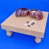 足付碁盤セット | 将棋盤碁盤駒碁石等販売の大阪の将棋囲碁専門店将碁屋